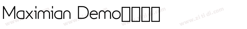 Maximian Demo字体转换